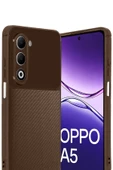 Oppo A5 4G Auto Focus Karbon Kapak - Kahverengi-(5796) thumbnail 2