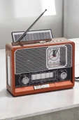 Nostaljik Görünümlü USB Girişli Bluetooth Bağlantılı Radyo thumbnail 3