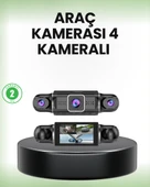 GPS’li 4 Kameralı Araç İç Dış Kayıt Sistemi 1080P WiFi Destekli thumbnail 1