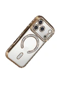 Apple iPhone 17 Pro Max Joke Simli Magneticsafe Kılıf - Gold-(5796) thumbnail 4