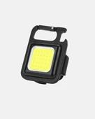 Şarjlı COB LED Anahtarlık Fener – 4 Modlu, Manyetik ve Katlanabilir Standlı thumbnail 3