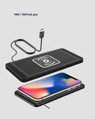 Manyetik Şarj Pedi 7.5W 10W 15W Hızlı Şarj Kaymaz Tabanlı thumbnail 3