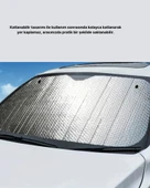 Araba Güneşliği Alüminyum Yansıtıcı Yüzeyle Etkili Isı Koruması thumbnail 2