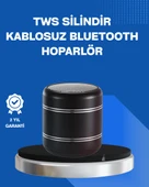 Taşınabilir Silindir Tasarım Bluetooth 5.0 Hoparlör Yüksek Bas Performanslı thumbnail 1