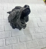 Siyah Ayı Duvar Süsü Dekoratif Asılabilir Heykel Ev Ofis Aksesuarı thumbnail 1