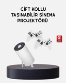 Kablosuz Projeksiyon Cihazı 4K Destekli HDMI USB Oyun Uyumlu thumbnail 1