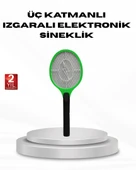 Yüksek Gerilimli Elektronik Sinek Raket – Sessiz, Kimyasız ve Güvenli Kullanım thumbnail 1