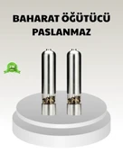 Elektrikli Tuz Karabiber Değirmeni – Paslanmaz Gövde, LED Işıklı ve Ayarlanabilir Öğütme thumbnail 1