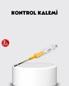 Neon Lambalı Elektrik Kontrol Kalemi Nikel Kaplama 110-220V thumbnail 1