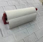 Kırmızı Peçete Askısı Mutfak Duvar Tipi Peçetelik Organizer thumbnail 2