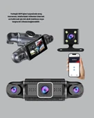 4 Kameralı Araç İçi Kamera 1080P GPS Takip WiFi Gece Görüşlü thumbnail 3