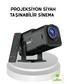 HDMI USB Girişli Akıllı Projeksiyon Cihazı Taşınabilir Düşük Tüketimli thumbnail 1