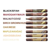 Siyah Renk Mobilya Rötuş Kalemi Ahşap Masa Sehpa Dolap Kalemi Parke Çizik Giderici Çatlak Kapatıcı thumbnail 7