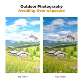 K&F 72mm Nano-D Serisi ND3-ND1000 Filtre (1.5-10 Stop) thumbnail 3