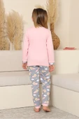 Kız Çocuk %100 Pamuk İnterlok Kumaş Pijama Takımı 11-15 Yaş 12448 thumbnail 6