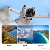 K&F  DJI Mini 4 Pro Filtre Kiti 6'lı Paket (CPL + ND8 + ND16 + ND32 + ND64 + ND128) thumbnail 5