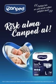 Canped Gece Belbantlı Yetişkin Hasta Bezi Büyük Boy 56 Adet (14x4) thumbnail 4