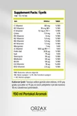 Ocean Vm Vitamin Mineral 150ml Portakallı Şurup thumbnail 2