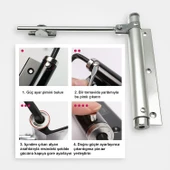 Kapı İtme Yayı Yüksek Dayanım Sessiz Çalışan Kapanış Destekli Profesyonel Kapı Mekanizması 162 mm thumbnail 3