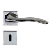 Oda Kapı Kolu 1 Takım Krom İnox Sağa Sola Uygun Ön Arka Oda Kapısı thumbnail 3