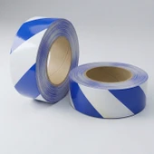 Reflektörlü Bant 5cm x 10 Metre Mavi Beyaz Gece Görünürlüğü Artıran Güçlü Yapışkanlı Güvenlik Uyarı Şeridi thumbnail 3