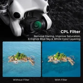 K&F  DJI Mini 4 Pro Filtre Kiti 6'lı Paket (CPL + ND8 + ND16 + ND32 + ND64 + ND128) thumbnail 3