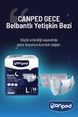 Canped Gece Belbantlı Yetişkin Hasta Bezi Büyük Boy 56 Adet (14x4) thumbnail 2