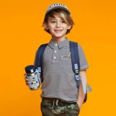 Skip Hop Zoo Pipetli Paslanmaz Çelik Suluk 350 ml Roket thumbnail 5