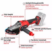 Einhell TP-AG 18/125 F Lİ BL Solo Akülü Avuç Taşlama (Aküsüz) 4431175 thumbnail 4