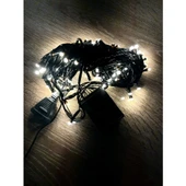 10 Metre 100 LED Damla Uçlu Gün Işığı  Siyah Kablo (Ürün görselde birebir olan modeldir.) thumbnail 1