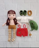 Hazel Bebek Amigurumi Organik Oyuncak thumbnail 2