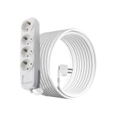 Topraklı Kablolu 4'lü Grup Priz Fiş Çoğaltıcı 10 Metre Çoklu Uzatma Kablosu Anahtarsız Monofaze thumbnail 4