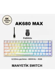 silabor AK680 Max Manyetik Switch Kablolu Klavye 8000Hz 0.125Ms %68 RGB Aydınlatma Mekanik Klavye thumbnail 1