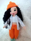 Kış Güzeli Bebek Amigurumi Organik Oyuncak thumbnail 3