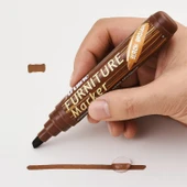 Huş Kahverengi Renk Mobilya Rötuş Kalem Ahşap Masa Sehpa Dolap Parke Çizik Giderir Çatlak Kapatır thumbnail 6