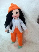 Kış Güzeli Bebek Amigurumi Organik Oyuncak thumbnail 6