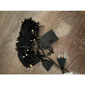 10 Metre 100 LED Damla Uçlu Gün Işığı  Siyah Kablo (Ürün görselde birebir olan modeldir.) thumbnail 2