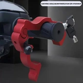 DailyTech Motosiklet Scooter Fren Kilidi Alüminyum Anahtarlı Güvenlik Kilidi Gidon thumbnail 2