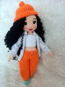 Kış Güzeli Bebek Amigurumi Organik Oyuncak thumbnail 2