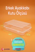 10 ADET ŞEFFAF ERKEK AYAKKABI SAKLAMA KUTUSU- HAVA KANALLI- AYAKKABI DÜZENLEYİCİ thumbnail 3