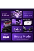 silabor WIN60 He Max Manyetik Klavye Rapid Trigger 8000Hz Rgb %60 Hot Swap Oyuncu Klavyesi Siyah-Kırmızı thumbnail 6