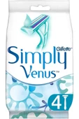 Gillette Venus Simply 2 Basic Kullan At Kadın Tıraş Bıçağı 4 Adet thumbnail 1