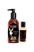 bzrv Playboy Aromaterapi Çilek Massage Oil 120 ml Çilek Aromalı Massage Vücut Masaj Yağı 50 ml thumbnail 1