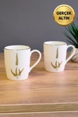 Tabak Evi Porselen Natura Marinum Kulplu Mug Kupa 9cm 220ml 2 li thumbnail 3