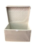 Mega Çok Amaçlı Saklama Kutusu Kutu Hurç Organizer Oyuncak Kutusu Hurç Çizgi Desen 40x60x30 thumbnail 6