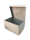 Mega Çok Amaçlı Saklama Kutusu Kutu Hurç Organizer Oyuncak Kutusu Hurç Çizgi Desen 40x60x30 thumbnail 2