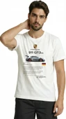 911 GT3 RS Spor Araba Baskılı Tasarım Premium Pamuk Erkek Tişört thumbnail 5