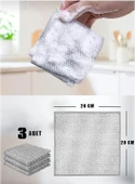 Technow  Telli Bulaşık Bezi Mutfak Banyo Bezi Kir Pas Sökücü Telli Temizlik Bezi 3 Adet thumbnail 4