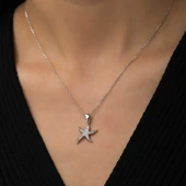 Gümüş Deniz Yıldızı Bayan Kolye thumbnail 3
