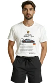 911 GT3 RS Spor Araba Baskılı Tasarım Premium Pamuk Erkek Tişört thumbnail 1